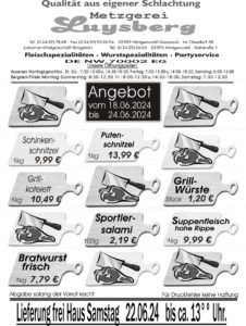 Metzgerei Luysberg - Angebot 2024 vom 18.06. 24.06